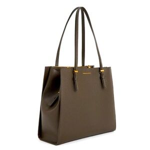 Charles and Keith XL tote bag moss green NWOT